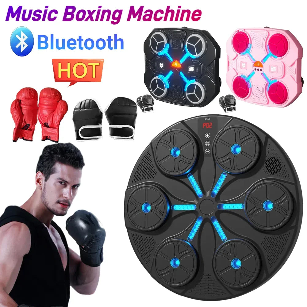 Music Boxing Machine Smart Bluetooth Boxing Reaction Wall Mounted Target Type C Charging Boxing Training Punching Equipment
