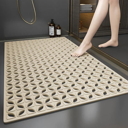 1PC Non-Slip Bath Mat Anti Fall Bathroom Floor Mat Household Bathroom Toilet Area Mat Shower Foot Mats Easy Clean Waterproof Mat