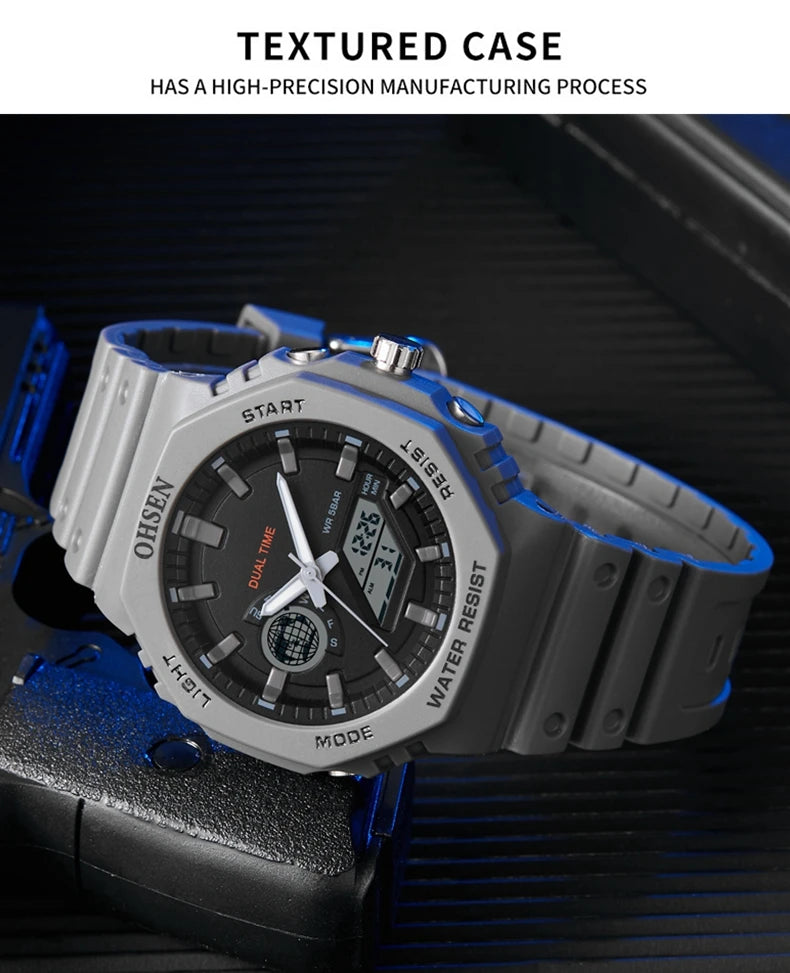 Digital Watch Military Waterproof Sport Quartz Men Watches Dual Time Black G style Fashion Tactical Electronic Wristwatch Clocks