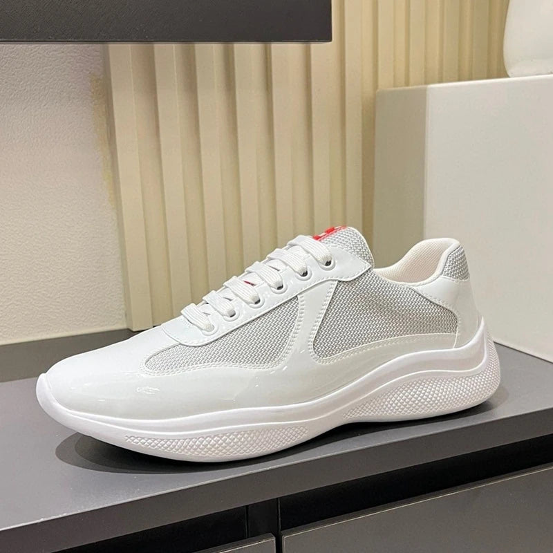 2025 Men's fashion, personality, women's leisure, fully equipped sports shoes, leather mesh, breathable running shoes, rubber ou