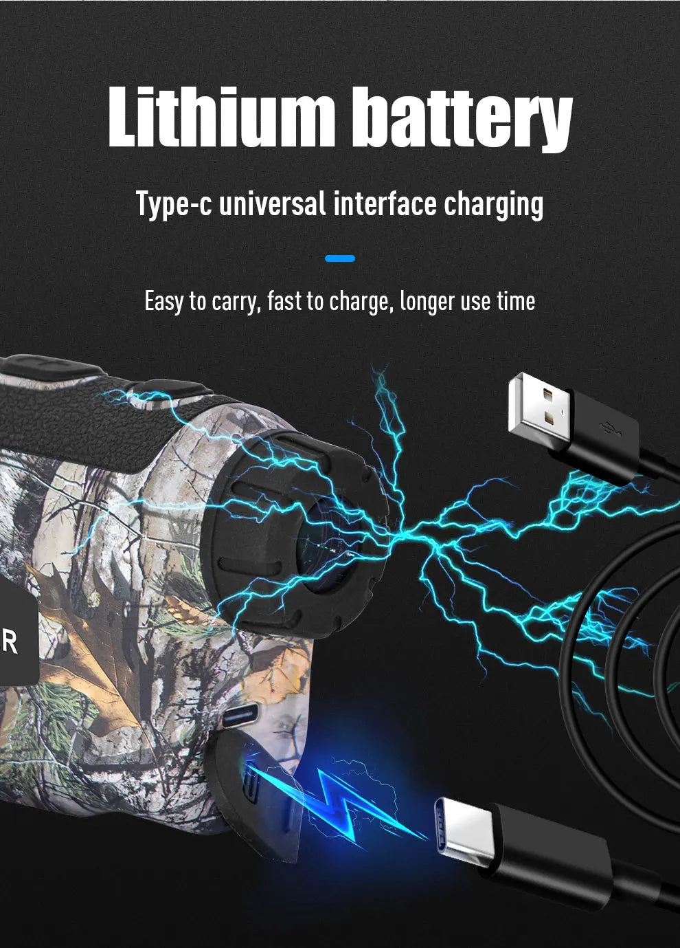 Laser Rangefinder for Hunting Golf Range Finder Distance Meter Telescope Telemeter 600M 800M 1000M Ranging Slope Height Angle