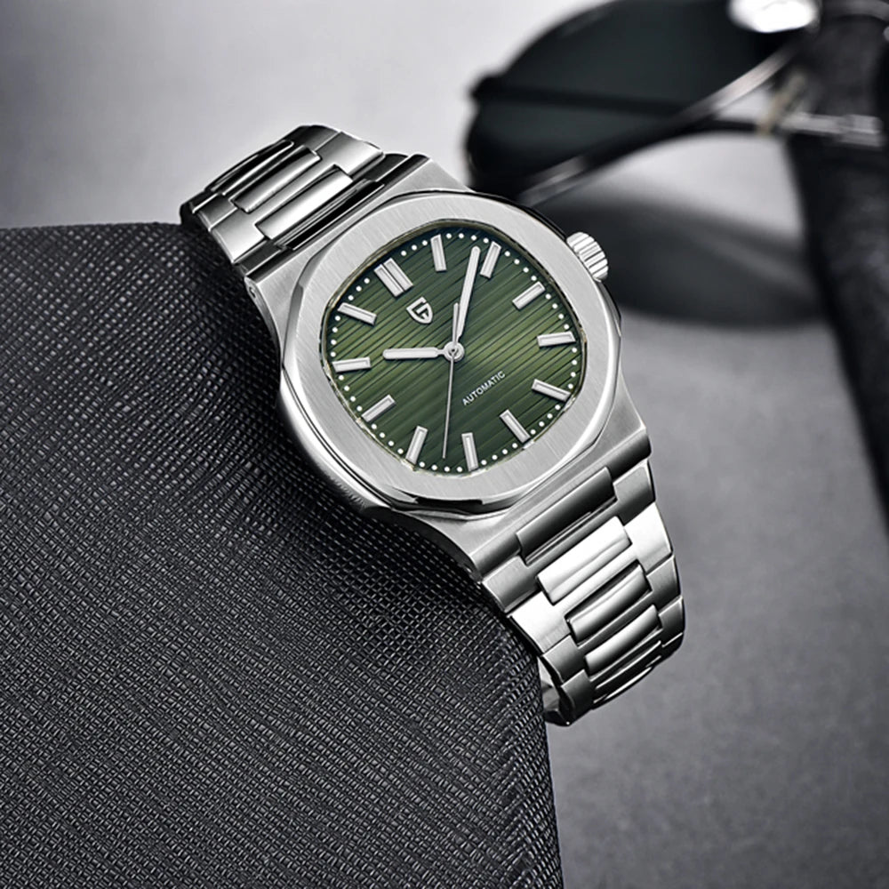 PAGANI DESIGN men's 1728 luxury Retro Mechanical Watch Men's Gift box stainless steel Sapphire glass 100m waterproof Men's Watch