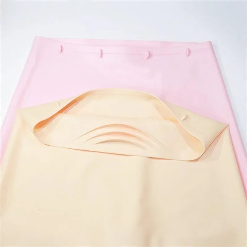 Waterproof Silicone Swim Trunks Quick-Dry Anti-Bacterial Beach Swimming Shorts Men Women High-Waisted Pool Water Park Rafting