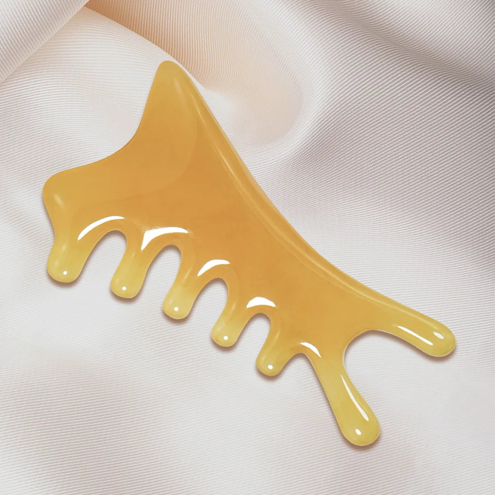 4-in-1 Gua Sha Massage Comb - Multifunctional Scalp & Face Scraper for Relaxation, Lymphatic Drainage & Hair Growth