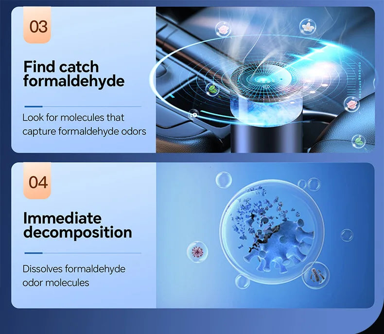 New Smart Car Fragrance  Air Fresheners Ambient Light Auto On/Off Car Air Freshener Diffuser Adjustable Intensity