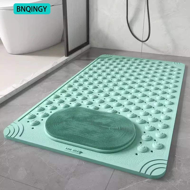 Waterproof Bathroom Anti-Slip Floor Mat Shower Room Dedicated Non-Slip Massage Foot Bath Mat for Bathtub Toilet