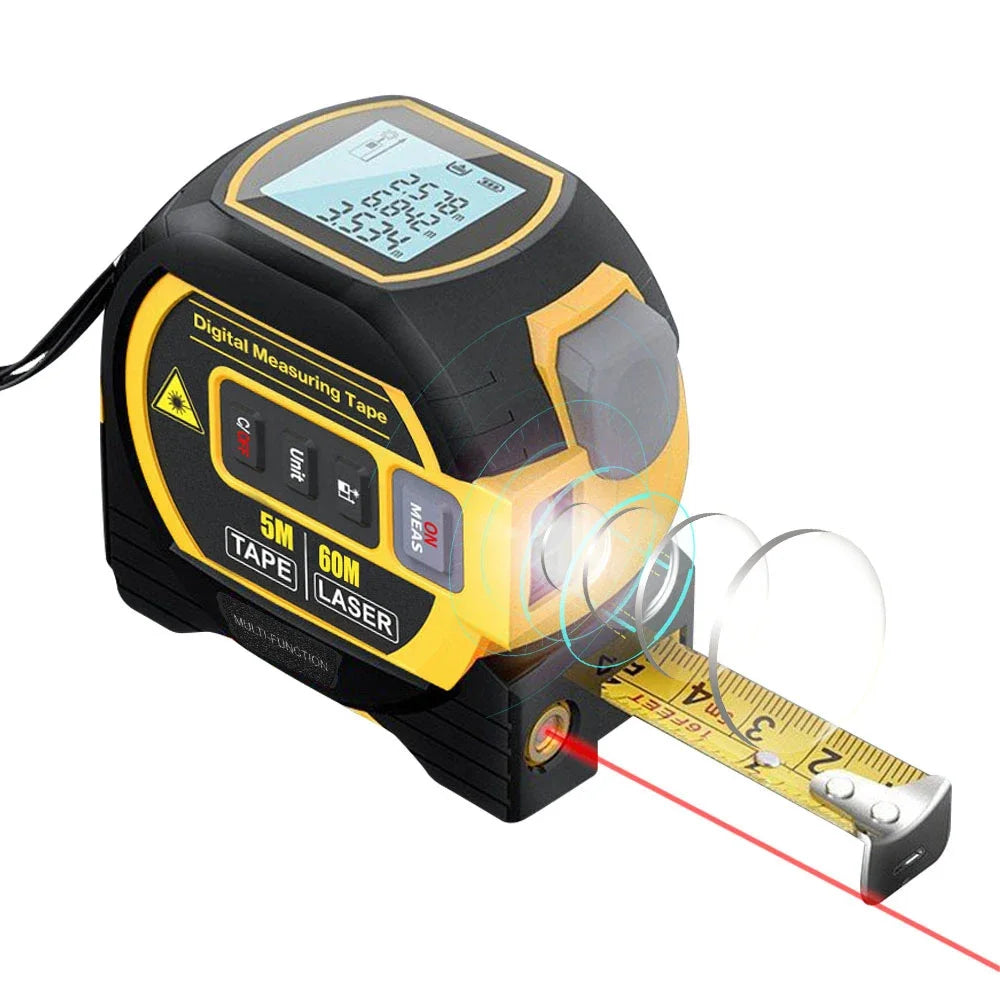 3In1 Laser Rangefinder Laser 40M / 60M Distance Meter Measuring Laser Tape Measure Digital Laser Rangefinder Scale Area Distance