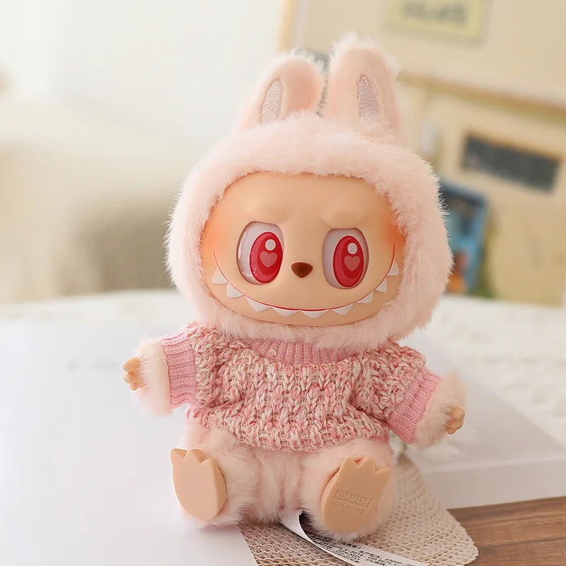 Cute Plush Doll'S Clothes Outfit Accessories for Korea Kpop Exo Labubu V1V2 Idol Dolls Sweater Short Skirt Macaron Clothing Gift