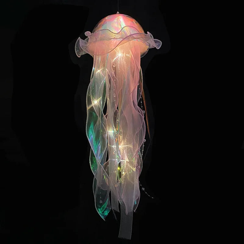 Jellyfish Lamp, Portable Flower Lamp, Girl Room Atmosphere Decoration Lamp, Bedroom Night Lamp, Home Decoration