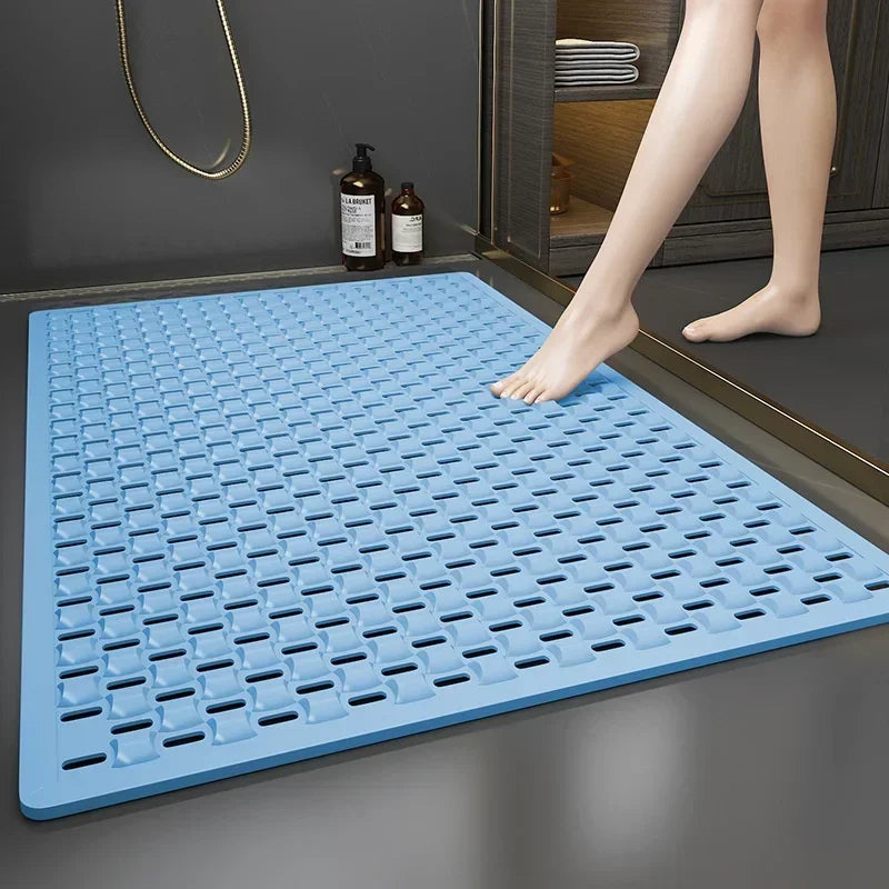 1PC Non-Slip Bath Mat Anti Fall Bathroom Floor Mat Household Bathroom Toilet Area Mat Shower Foot Mats Easy Clean Waterproof Mat