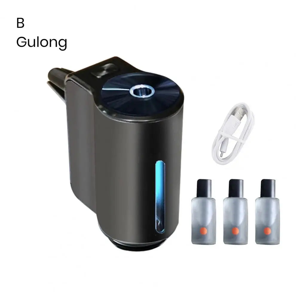 Smart Car Air Freshener Fragrance Dispenser 3 Modes Adjustable Air Vent Car Aromatherapy Diffuser Ultrasonic Atomizer