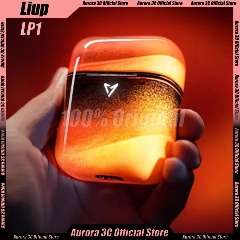 Liup Lp1 Bluetooth Wireless Earphone Luminous Quicksand Earbuds Custom Gaming Noise Reduction Headphones Low Latency Earphones