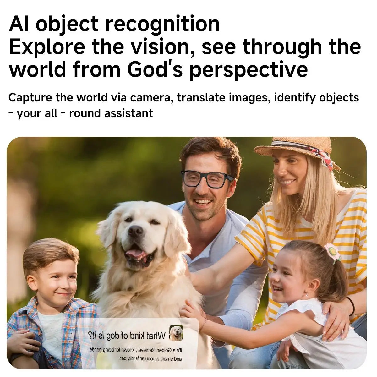 AI Smart Glasses With 5MP Camera Translation Voice Control WIFI Transmission Bluetooth Call Music Playback Intelligent Glasses