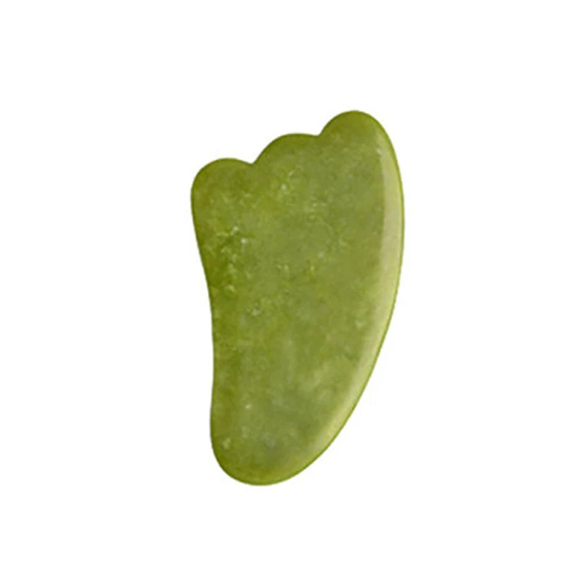 Natural Green Xiuyu Gua Sha Board Jade Stone Massager For SPA Acupuncture Body Scraping Gouache Scraper Facial Beauty Tool