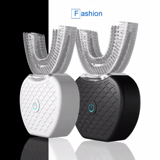 Ultrasonic Toothbrush,U Shape Toothbrush Ultrasonic Teeth Cleaner Teeth Whitening Lamp 360 Adult Electric Automatic Toothbrush