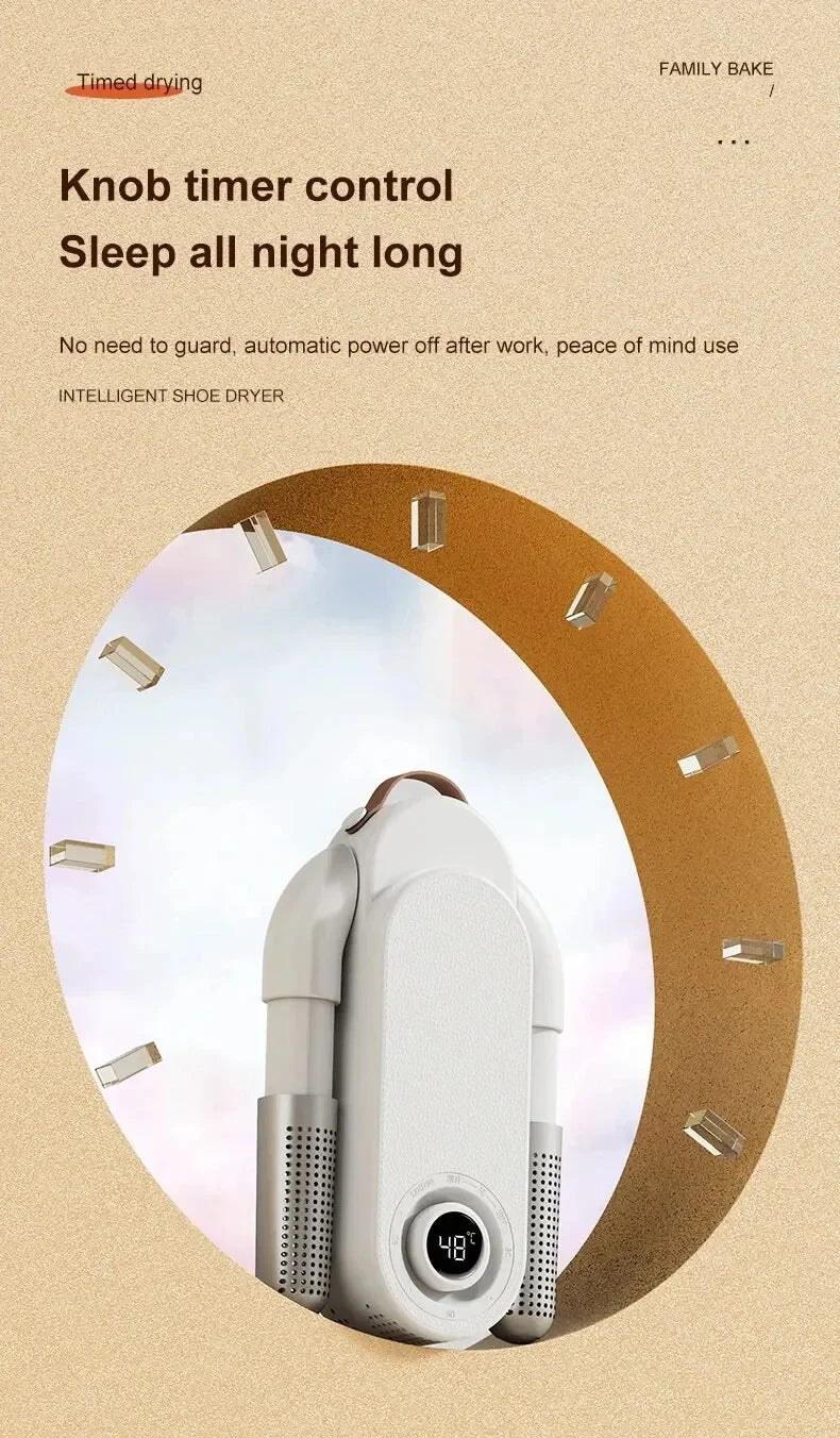 Electric Shoe Dryer Boot Warmer 42°C Shoe UV Foot Boot Dryer Eliminate Odor Fast Drying Boot Deodorizer Multifunction Sock Dryer