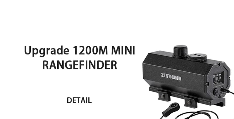 1200m Mini Laser Infrared Riflescope Rangefinder for Hunting Shooting Distance Angle Speed Measurer Tactical Rifle Scope Mounted