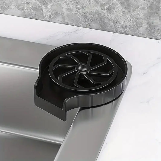 1pc Plastic Automatic Cup Washer High Pressure Glass Cleaner For Kitchen Sink Beer Milk Tea Cups