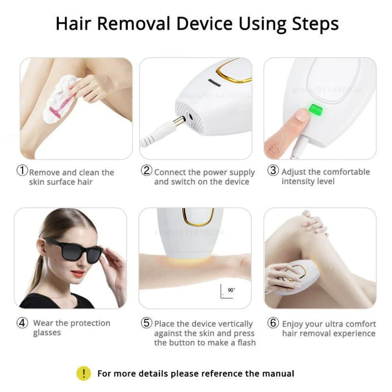 Popular hair removal device laser hair removal device IPL household women's shaving strong pulse hair removal device