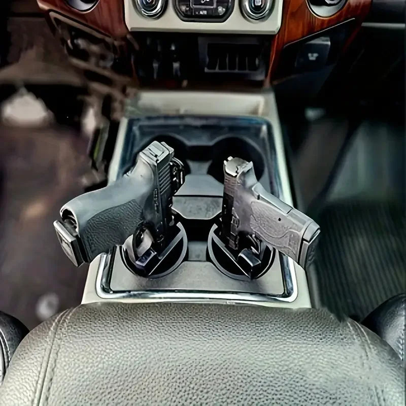 Gun Storage Holder, Convenient Car Seat Cup Holder, Firearm Cup Holder Case - Durable plastic, easy to install, Art Storage