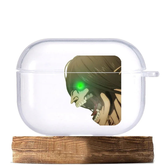 JapanAttack on Titan Earphone Case for Airpods 3 2 1 Soft Wirless Bluetooth Headphone Cover Shingeki No Kyojin Anime Cases